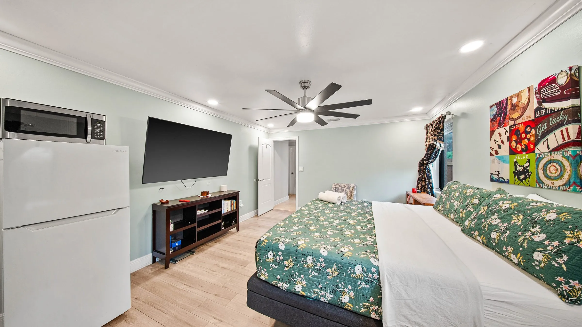 Master Suite with full-size fridge