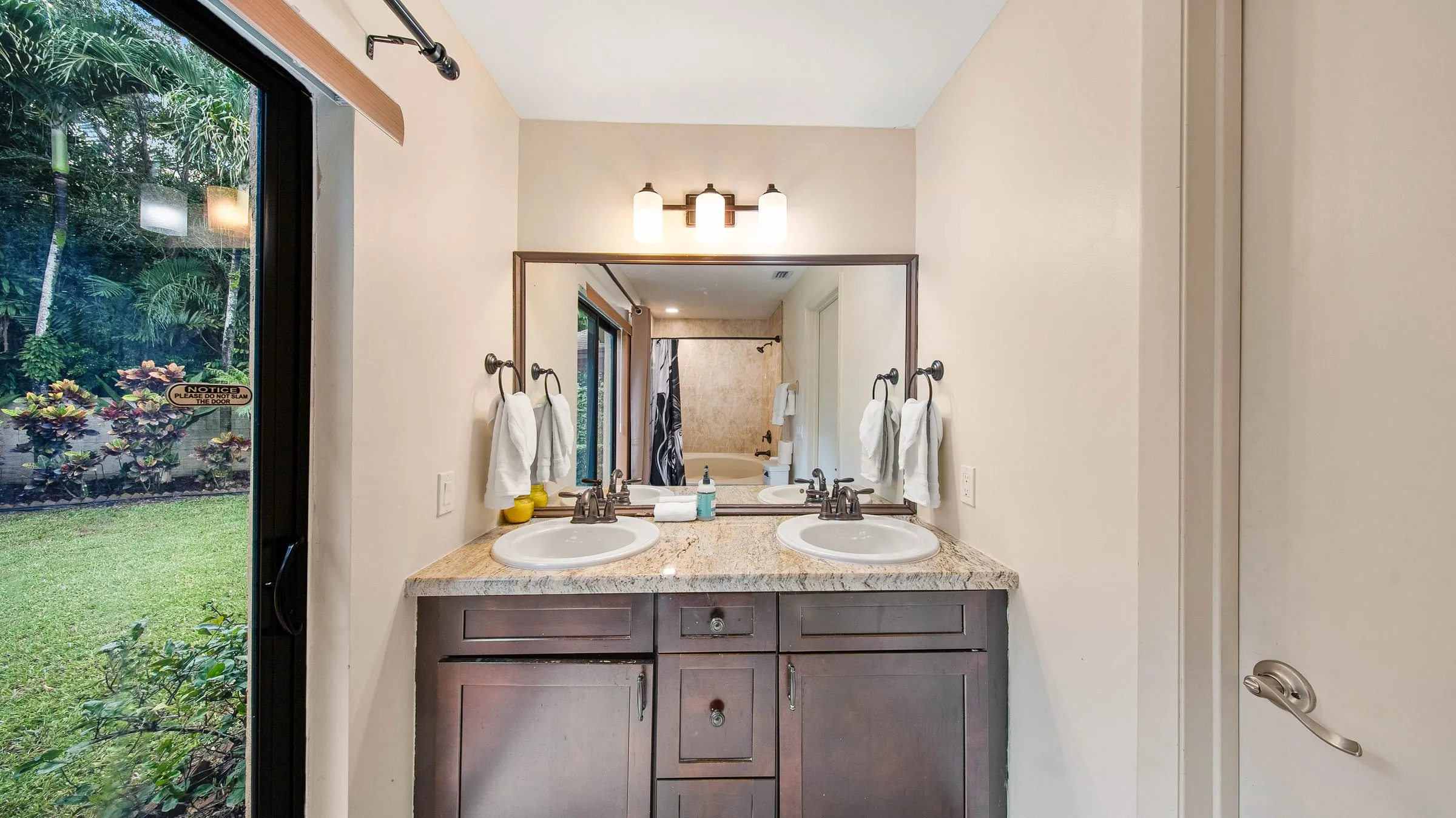Private bathroom with double vanity in the Master Suite